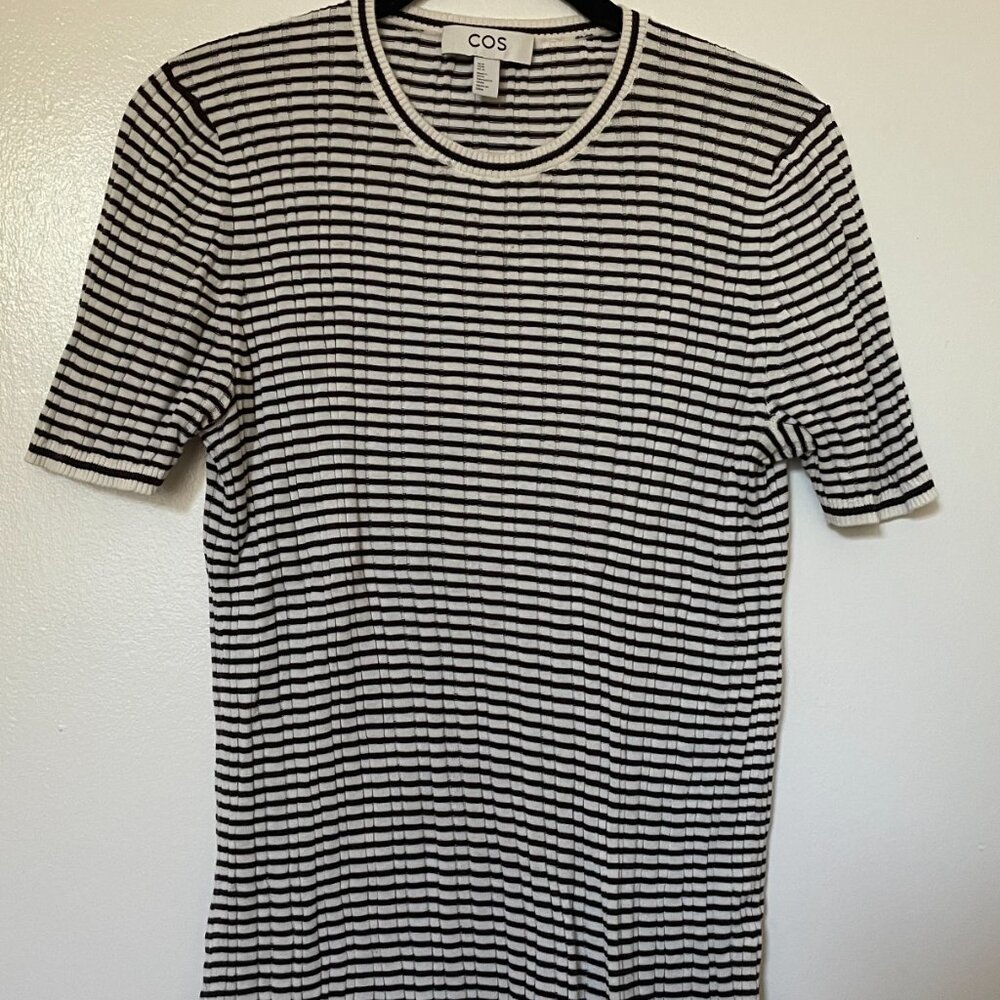 COS Striped Knit Tshirt- sz M